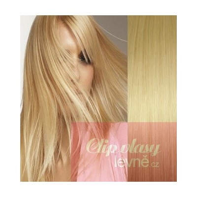 16 inch (40cm) Clip in human REMY hair - light blonde