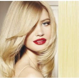 16 inch (40cm) Clip in human REMY hair - the lightest blonde